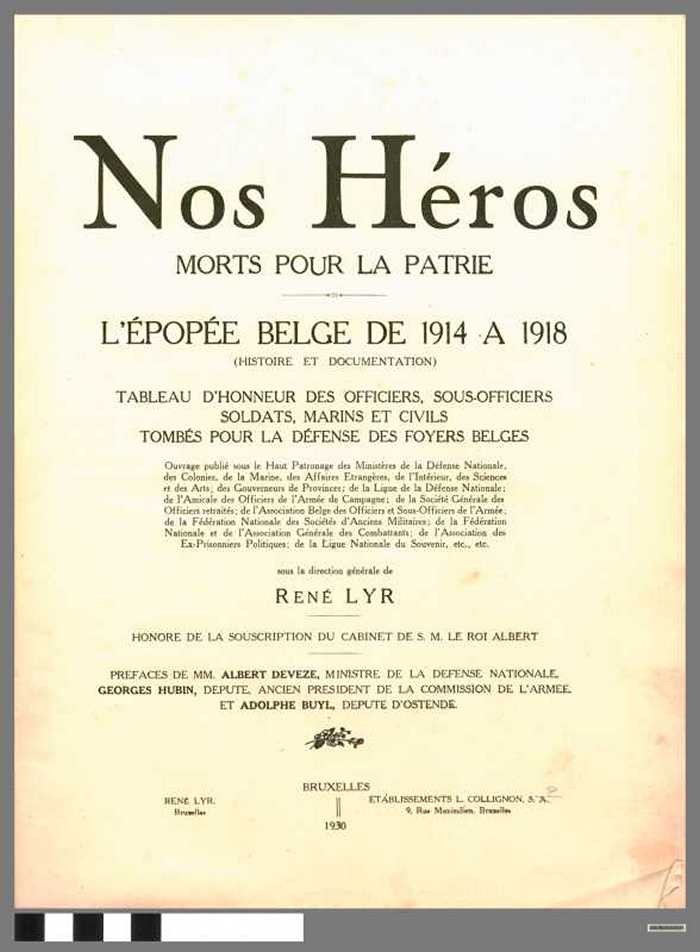 Nos héros morts pour la patrie