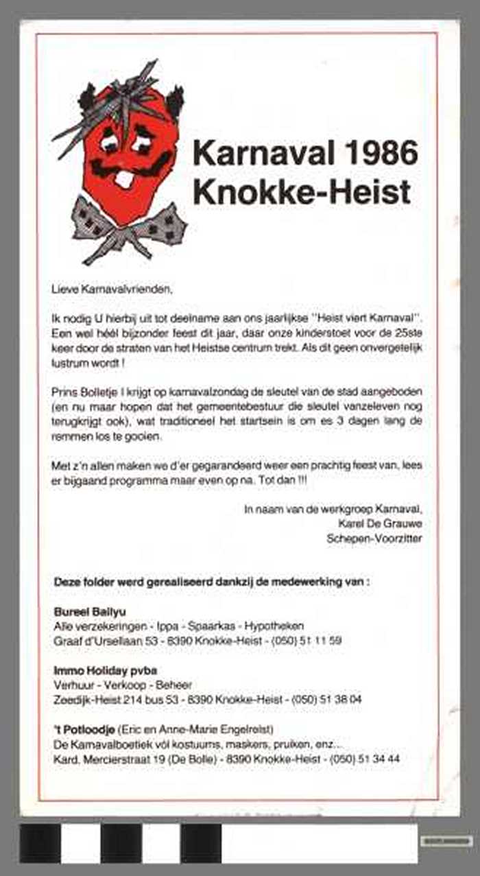 Karnaval 1986 Knokke-Heist