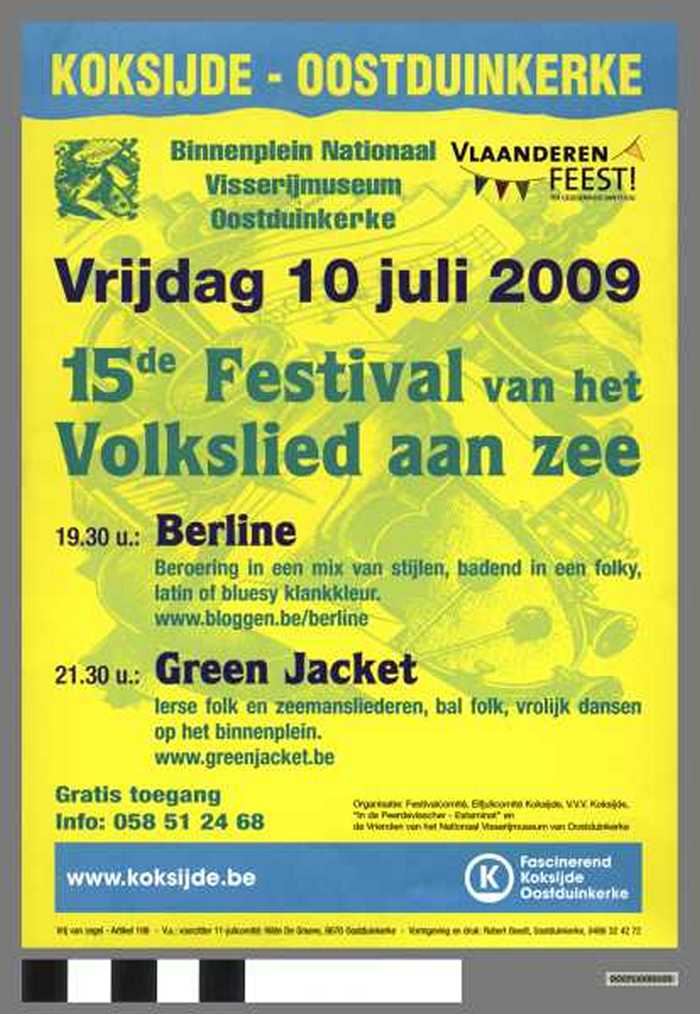 15de Festival van het Volkslied aan zee.