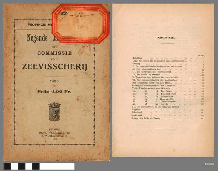 Negende jaarverslag der commissie voor zeevisscherij