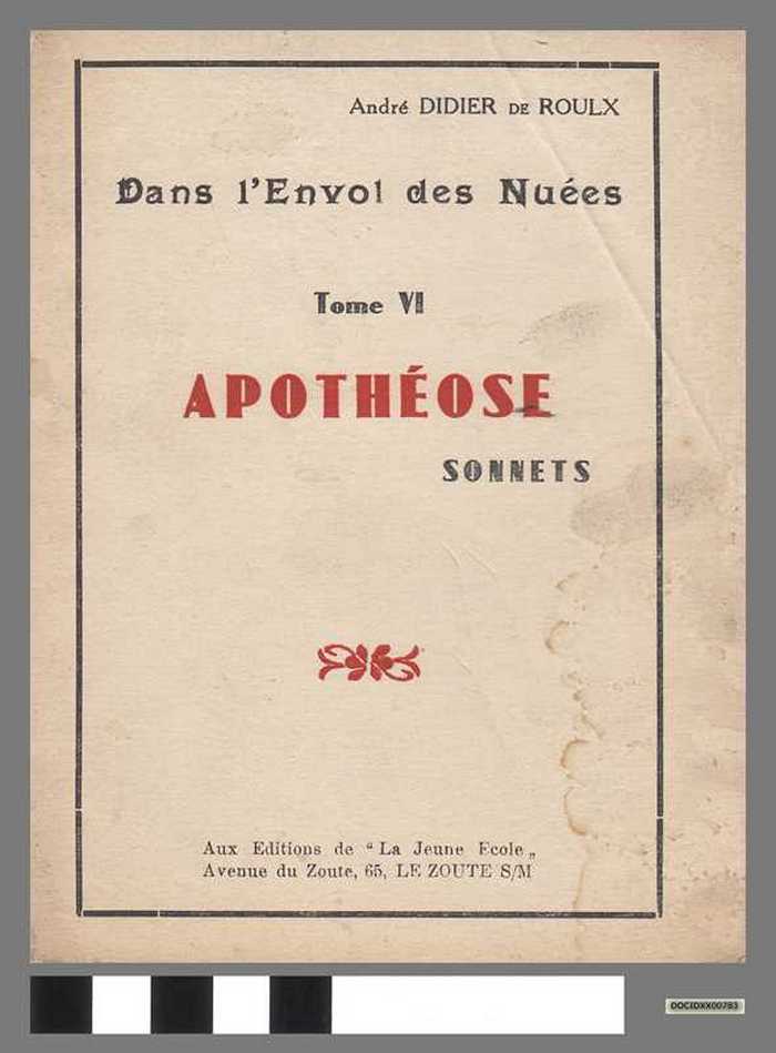 Dans 'l'Envoi des Nuées - Tome VI  - Apothéose sonnets
