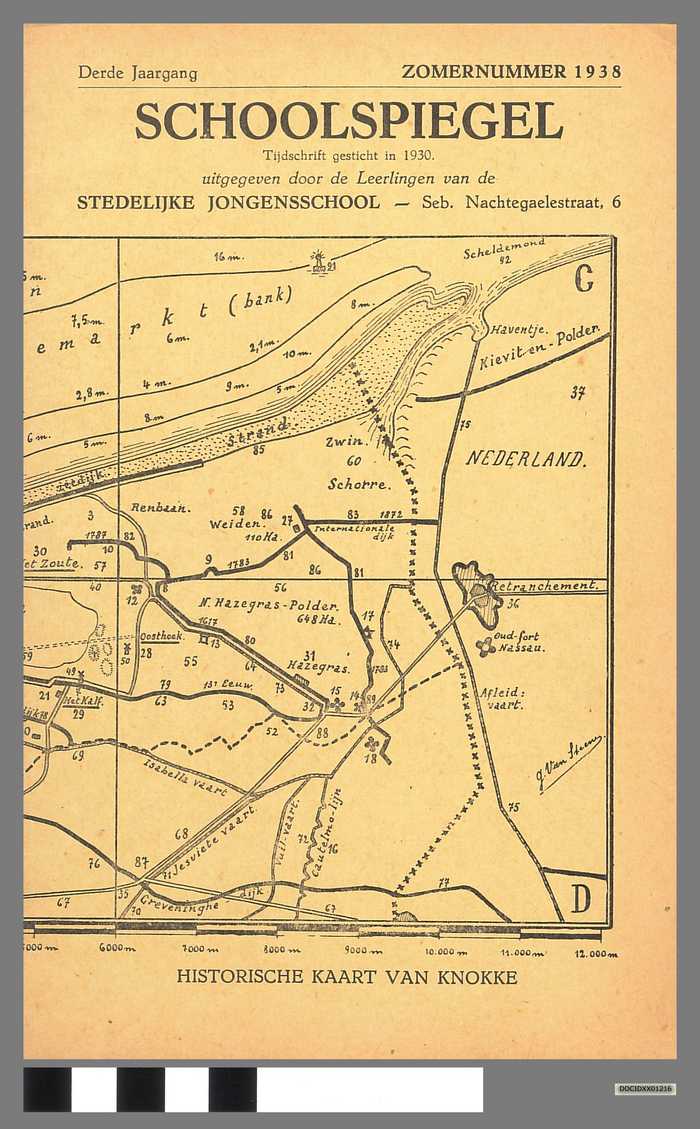 Boekje: Schoolspiegel - Stedelijke Jongensschool - Knokke - Derde jaargang - Zomernummer 1938