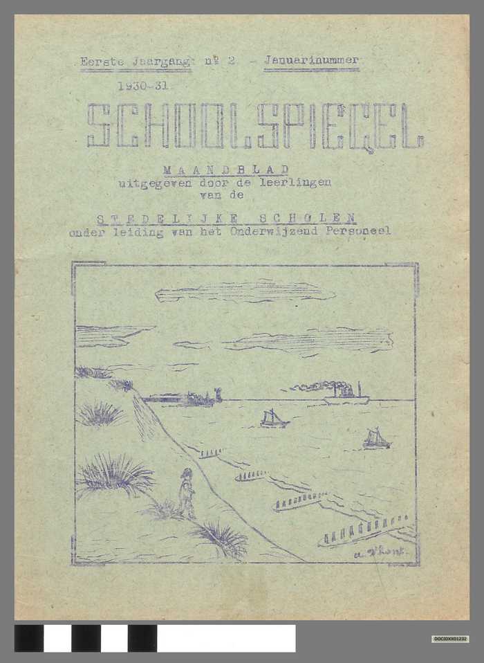Boekje: Schoolspiegel - Stedelijke Scholen - Eerste jaargang - N° 2 - Januarinummer - Schooljaar 1930-1931