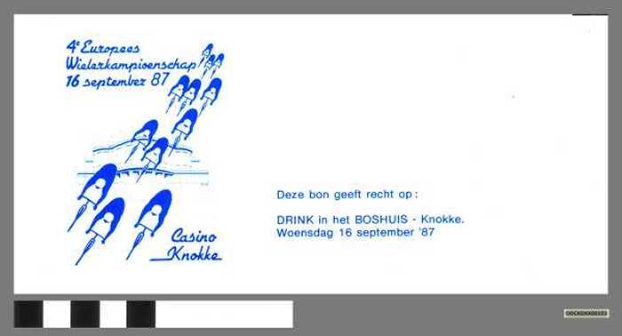 Bon tgv 4e Europees wielerkampioenschap