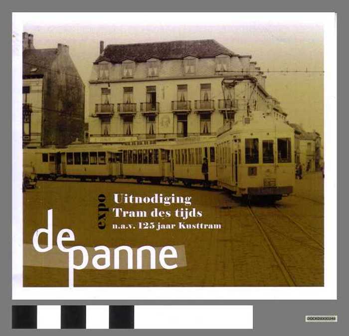 Uitnodiging Expo `Tram des tijds n.a.v. 125 jaar Kusttram De Panne