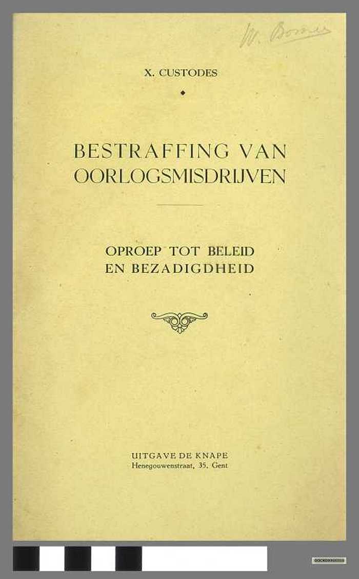 Bestraffing van oorlogsmisdrijven