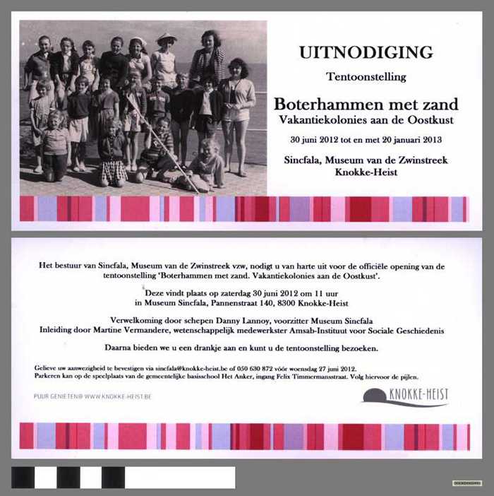 UITNODIGING: Tentoonstelling BOTERHAMMEN MET ZAND