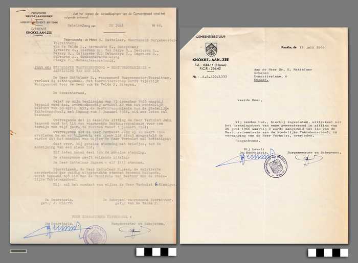 Stedelijke Vaktekenschool - Bestuurscommissie - Aanwijzing van een lid - Eugène Mattelaer