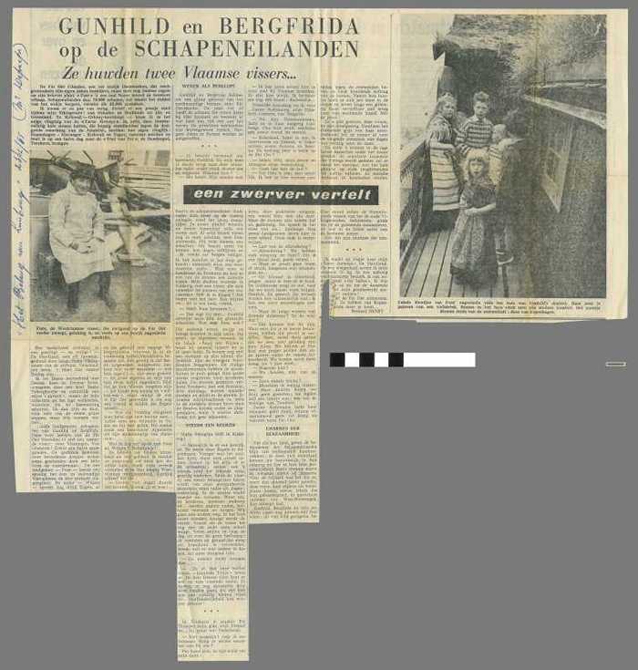 Gunhild en Bergfrida op de Schapeneilandsen. Ze huwden twee Vlaamse Vissers... Een zwerver vertelt...
