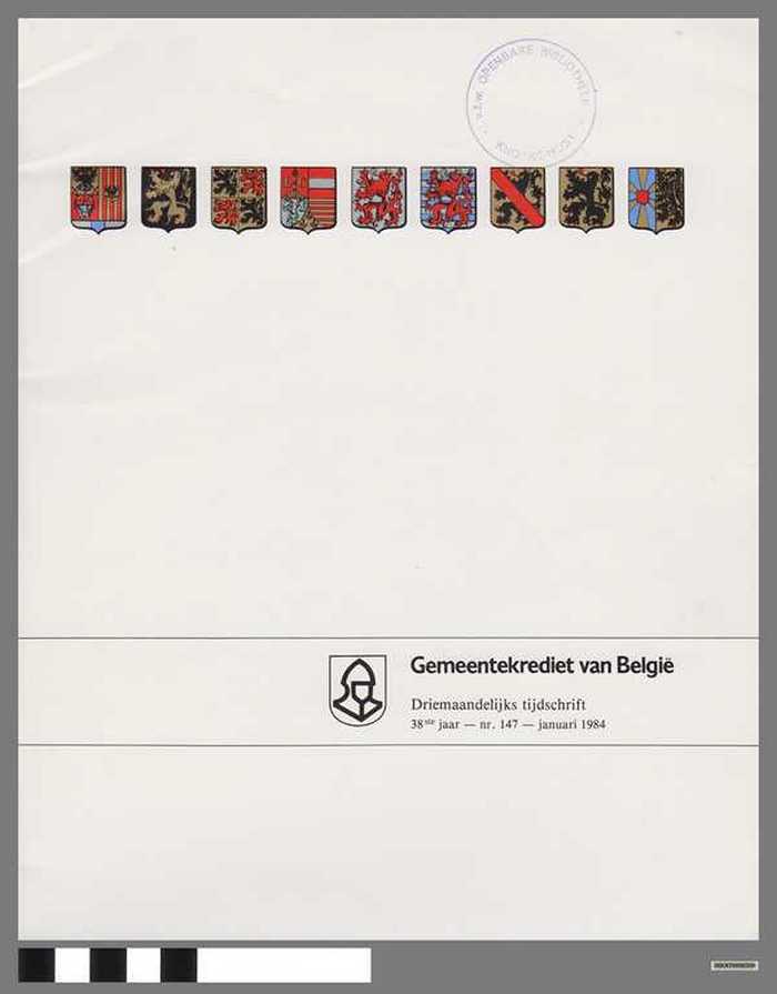Gemeentekrediet van België - 38e jaargang - N° 147