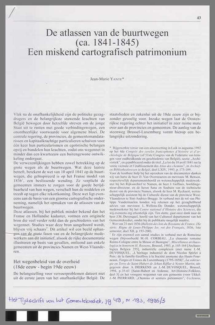 De atlassen van de buurtwegen