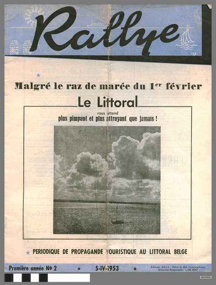 Rallye - Periodique de propagande touristique au littoral Belge - Première année n° 2
