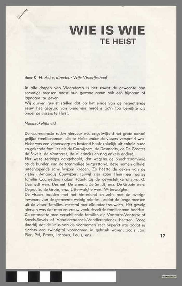 Albatros - Wie is wie te Heist