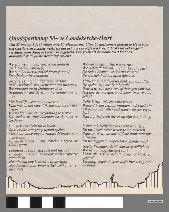 Omnisportkamp 50+ te Coudekercke-Heist