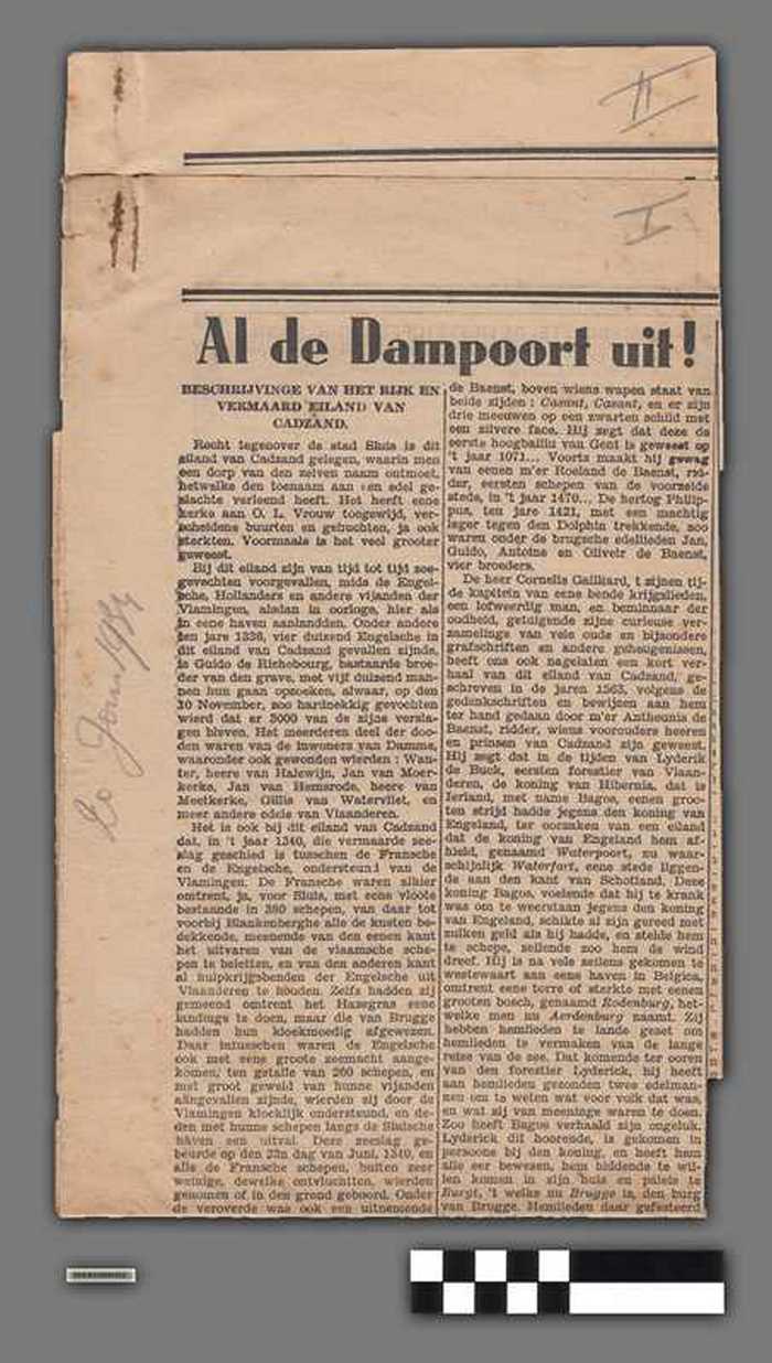 Al de dampoort uit! Beschrijvinge van het rijk en vermaard eiland van Cadzand