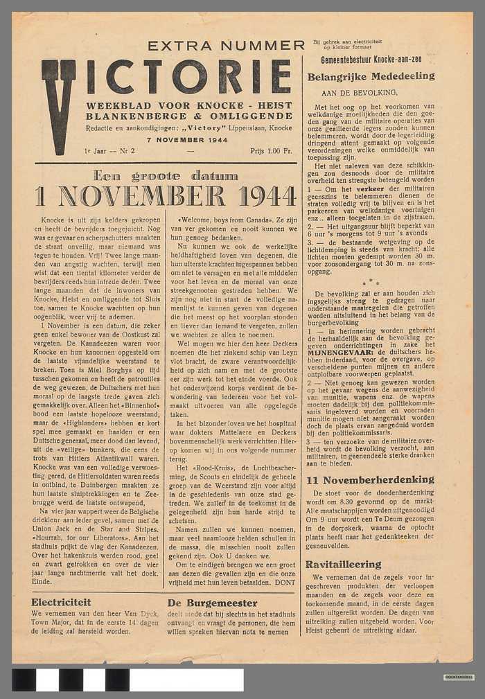 Krantje: Victorie - 1e jaar - N