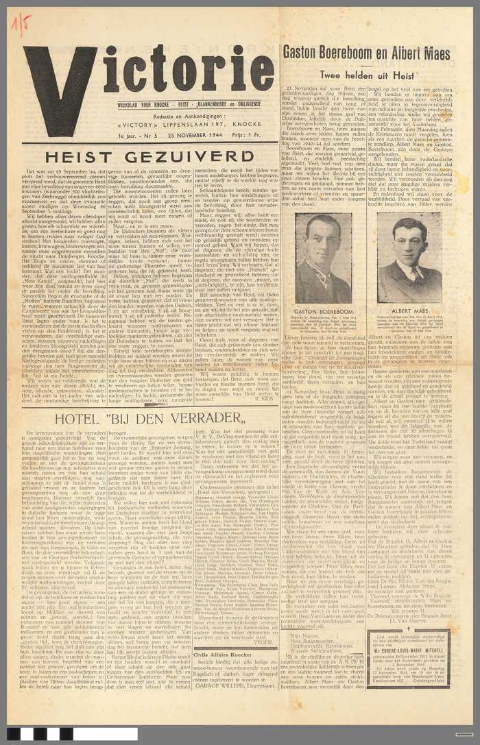 Krantje: Victorie - 1e jaar - N