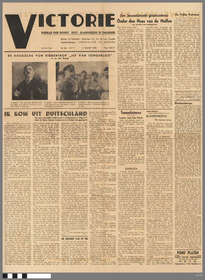 Krantje: Victorie - 2e jaar - N