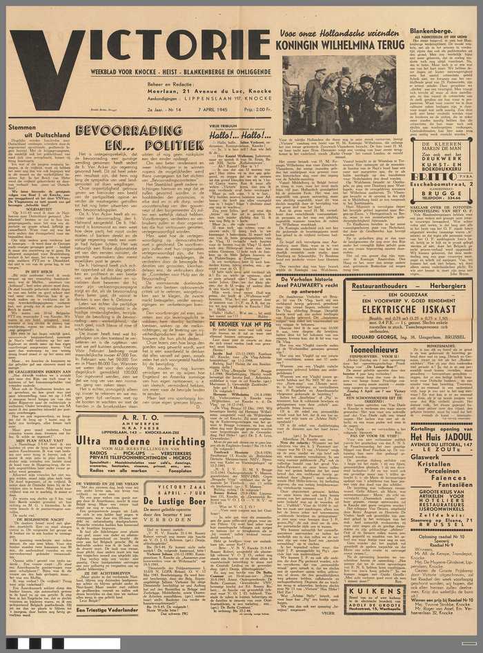 Krantje: Victorie - 2e jaar - N