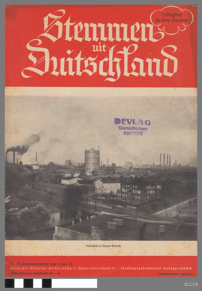 Tijdschrift: Stemmen uit Duitschland - nr. 39
