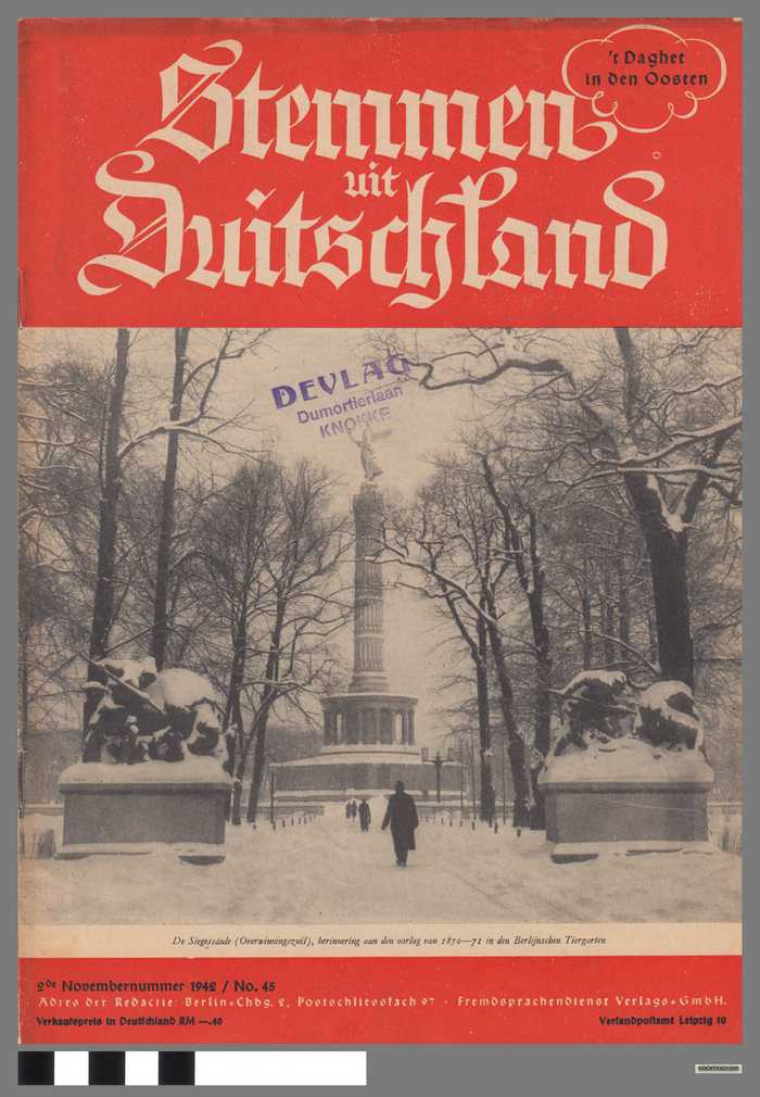 Tijdschrift: Stemmen uit Duitschland - nr. 45