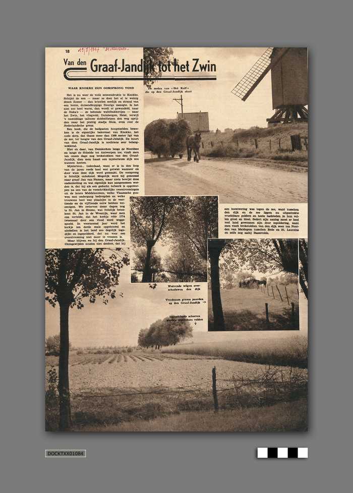 Van den Graaf Jandijk tot het Zwin - artikel uit 'De Illustratie' van 19-08-1937