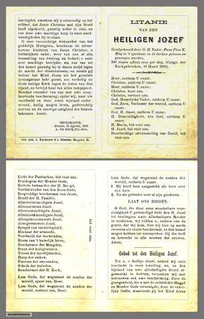 JOZEF (LITANIE VAN DEN HEILIGE JOZEF)