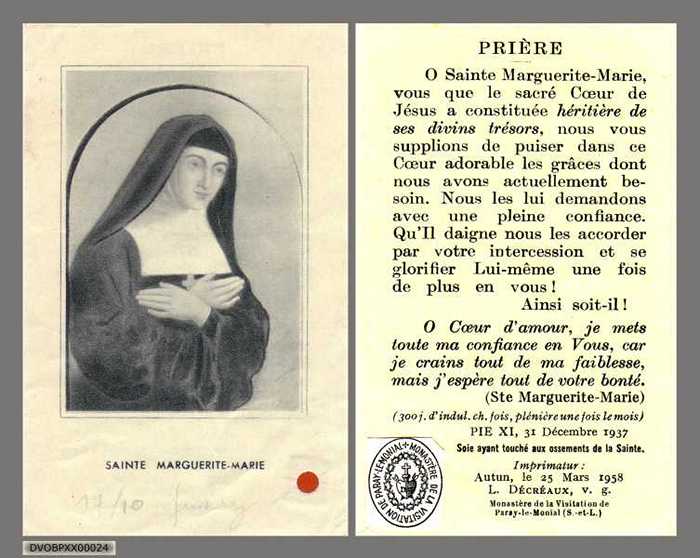MARGUERITE-MARIE (SAINTE)
