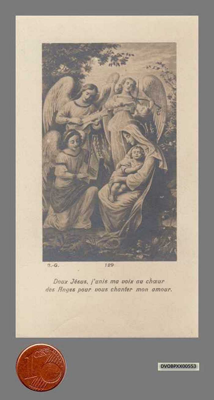 Doux Jésus, j'unis ma voix au choeur des Anges pour vous chanter mon amour