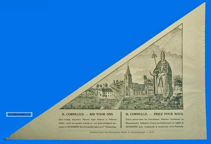 H. Cornelius, - Bid voor ons. Moerbeke (bij Geraardsbergen)