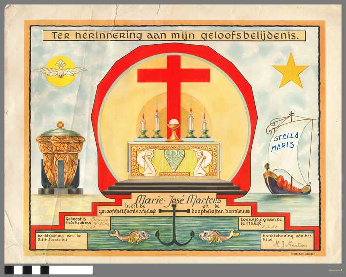 Ter herinnering aan mijn geloofsbelijdenis - Marie-José Martens - 1955