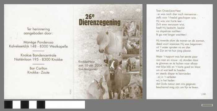 26e Dierenzegening