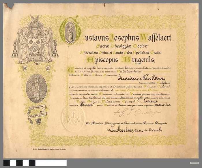 Gustavus Josephus Waffelaert, sacrae theologiae doctor...Episcopus Brugensis.