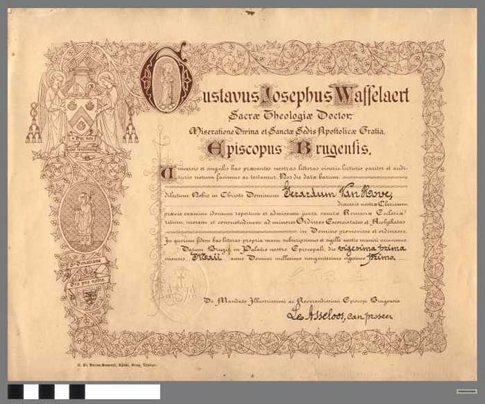 Gustavus Josephus Waffelaert, sacrae theologiae doctor... Episcopus Brugensis.