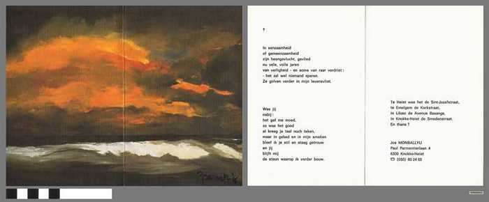 In eenzaamheid of gemeenzaamheid....