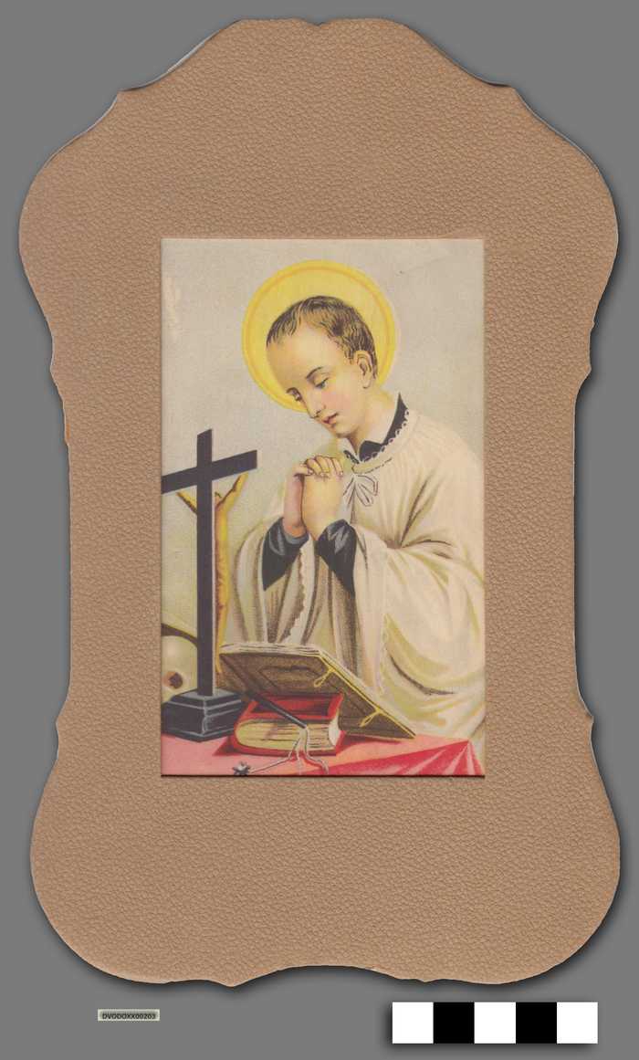 Devotieprent biddende heilige