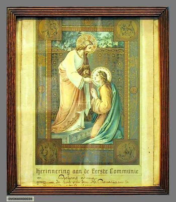 Herinnering aan de Eerste Communie.