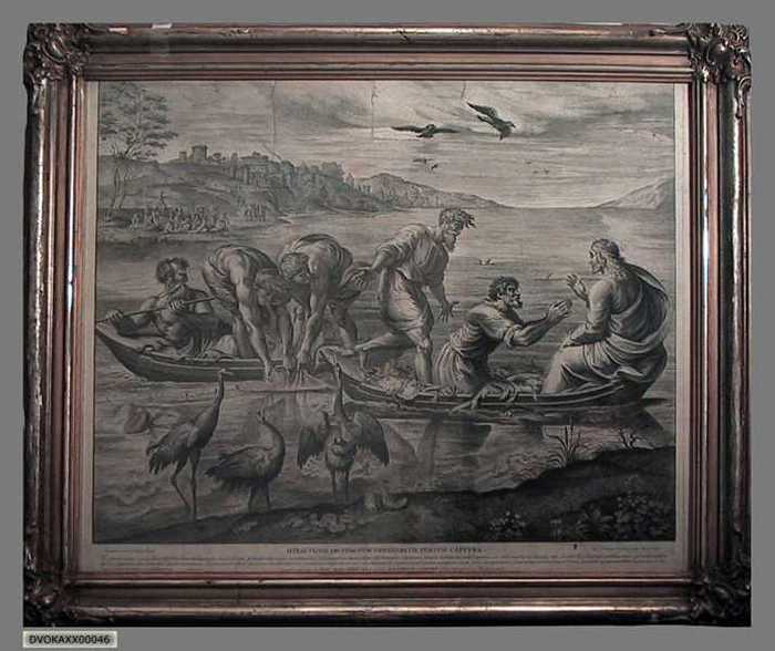 Miraculosa ad stagnum Genezareth piscium captura.