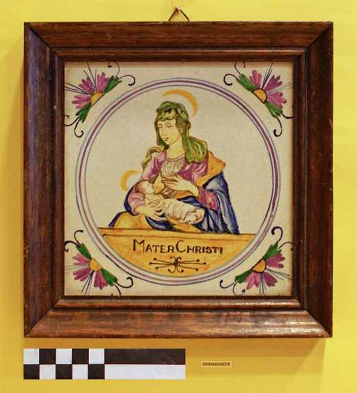 Siertegel: Mater Christi.