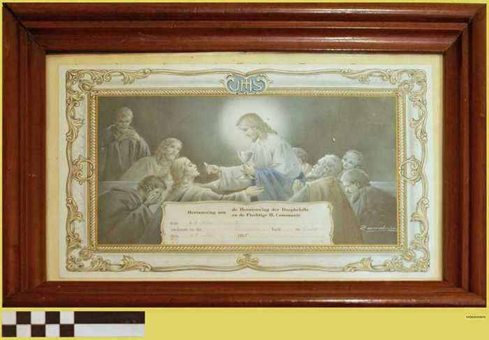 Herinnering aan de Hernieuwing der Doopbelofte en de Plechtige H. Communie