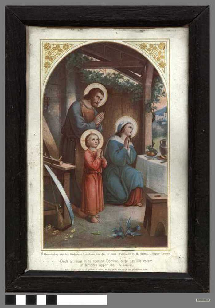 Kader met afbeelding van de H. Familie