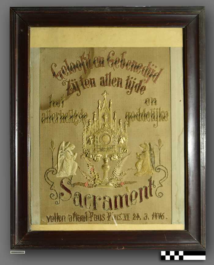 Sacrament op borduurkarton