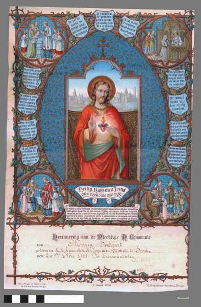Herinnering aan de Plechtige Communie van Maria Soetaert