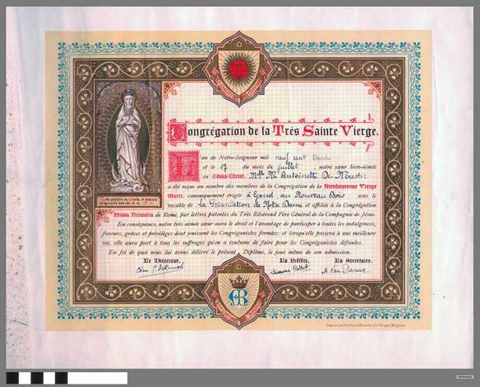 Congrégation de la Très Sainte Vierge.