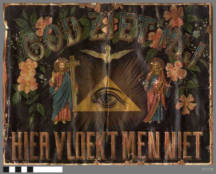 God ziet mij - hier vloekt men niet.