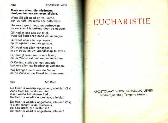 Boek: Eucharistie