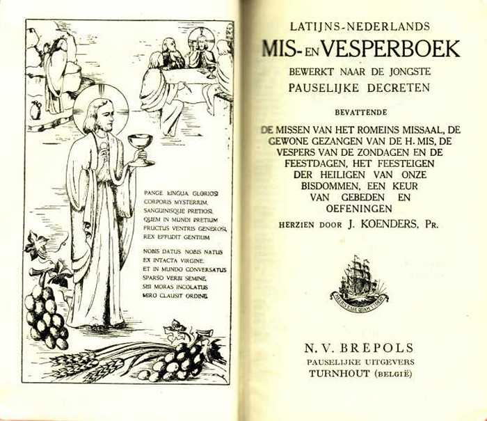 Mis- en vesperboek (Latijns - Nederlands)