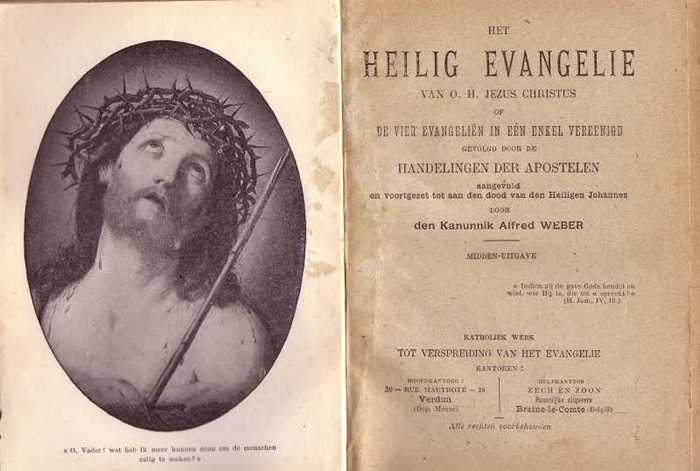 Boek: De vier Evangeliën in één enkel vereenigd.
