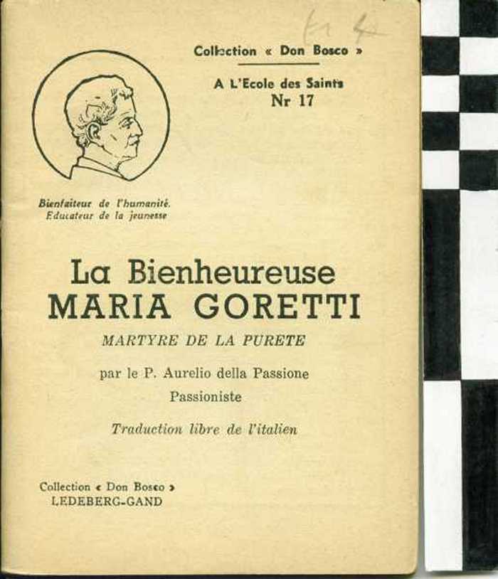 Boekje: La Bienheureuse Maria Goretti