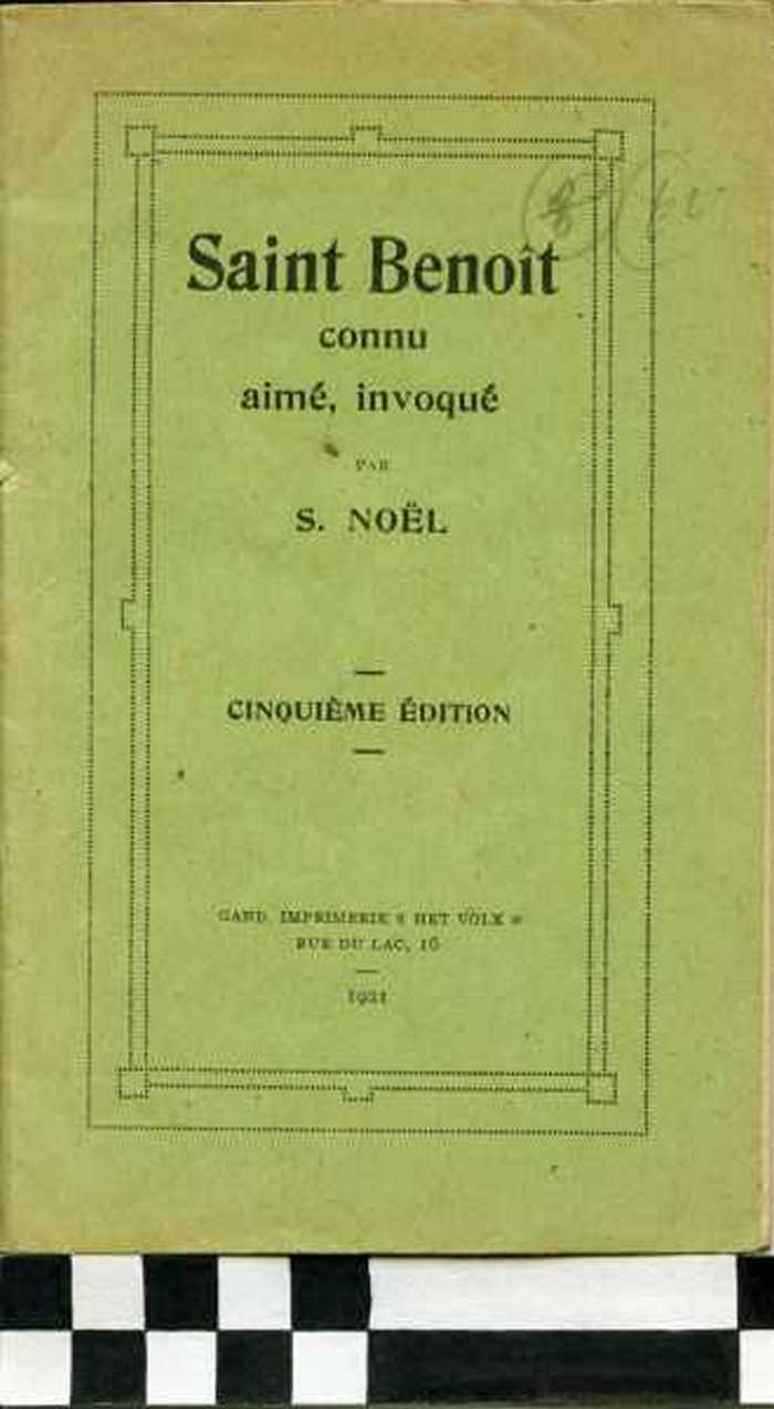 Boekje: Saint Benoit connu aimé, invoqué